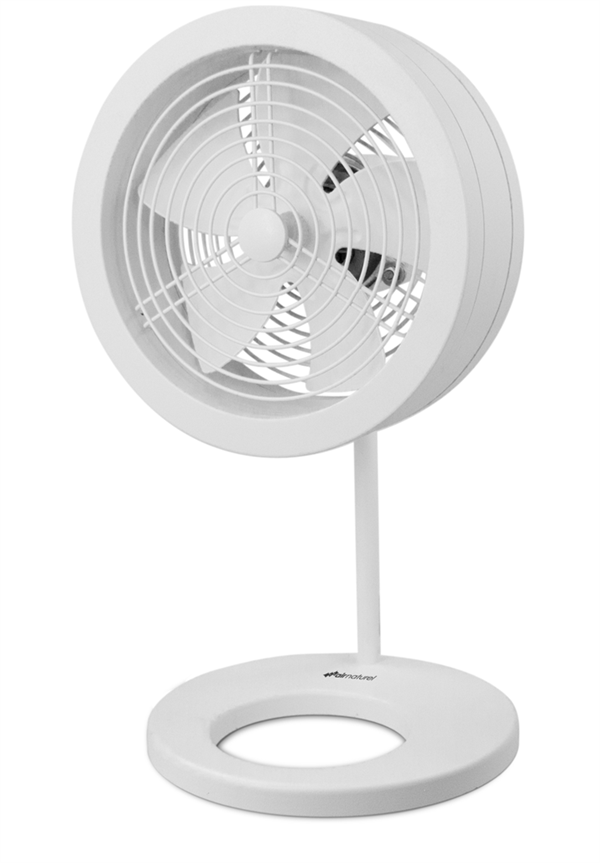 Naos Design Bordventilator Pulverlakeret Stål - Hvid