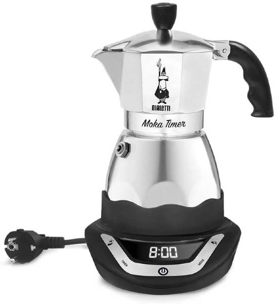 BIALETTI MOKA TIMER 3 KOPPERS ESPRESSO KANDE ELEKTRISK