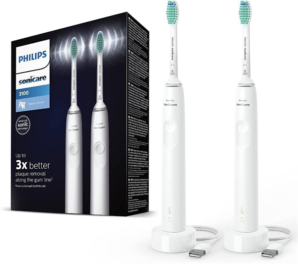 Philips Sonicare 3100 DUO PAKKE | Hvid