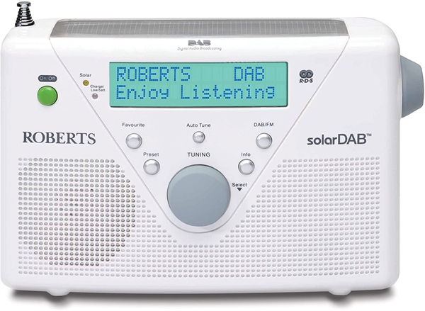 Roberts Radio Solar DAB+/ FM Radio Hvid
