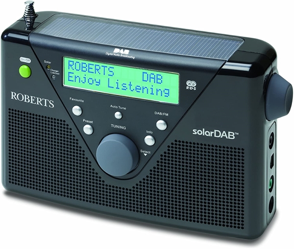 Roberts Radio Solar DAB Radio Sort