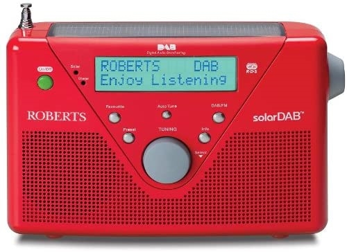 Roberts Radio Solar DAB Radio Rød