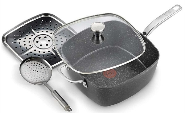 TEFAL TITANIUM EXCEL DYB STEGEPANDE MED DAMPINDSATS