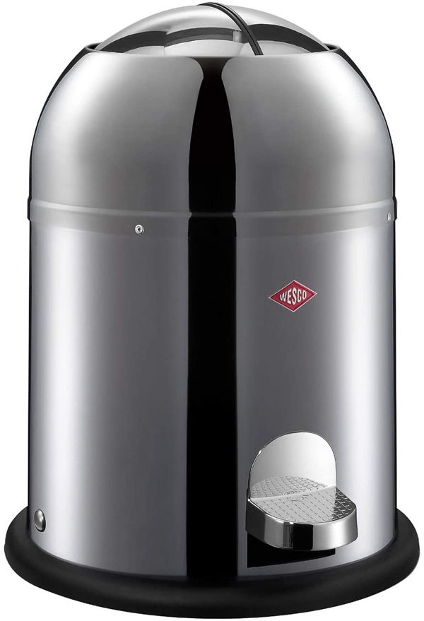 Wesco   Single Master 9Liter Pedalspand - Poleret stål