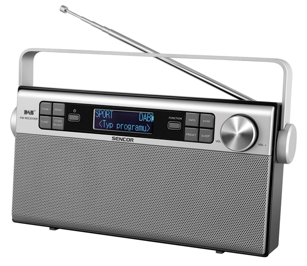 SENCOR  DAB+ / FM RADIO med indbygget batteri
